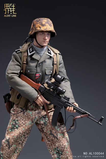 Preventa Figura WWII German Waffen-SS Soldier marca  Alert Line AL100044 escala 1/6