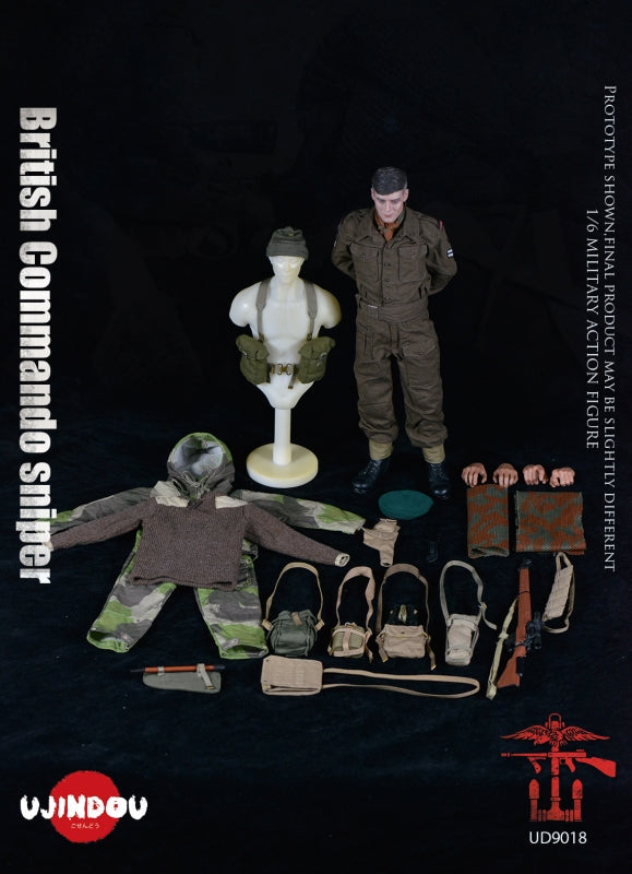 Pedido Figura WWII British Commando Sniper 1944 marca Ujindou UD9018 escala 1/6