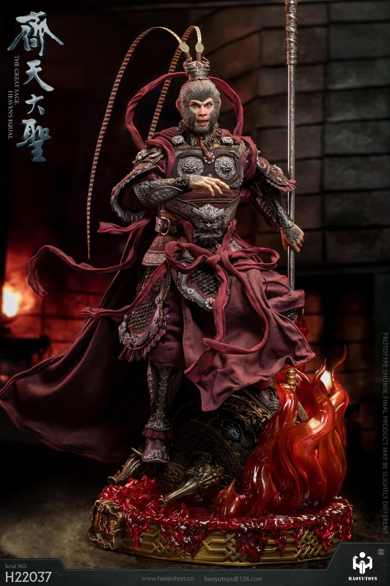 Preventa Figura Monkey King's Dark version (cobre) marca Haoyutoys H22037 escala 1/6