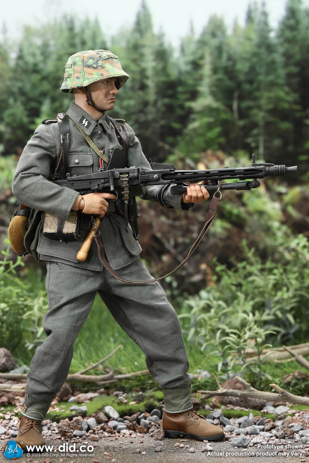 Pedido Figura MG42 Gunner Otto - WWII German 12th SS Panzer Division marca DID D80169 escala 1/6