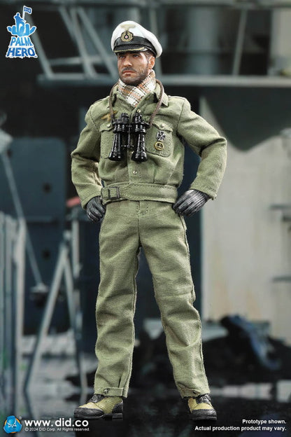 Preventa Figura Lehmann - WWII German U-Boat Commander - Palm Hero Series marca DID XD80026 escala pequeña 1/12