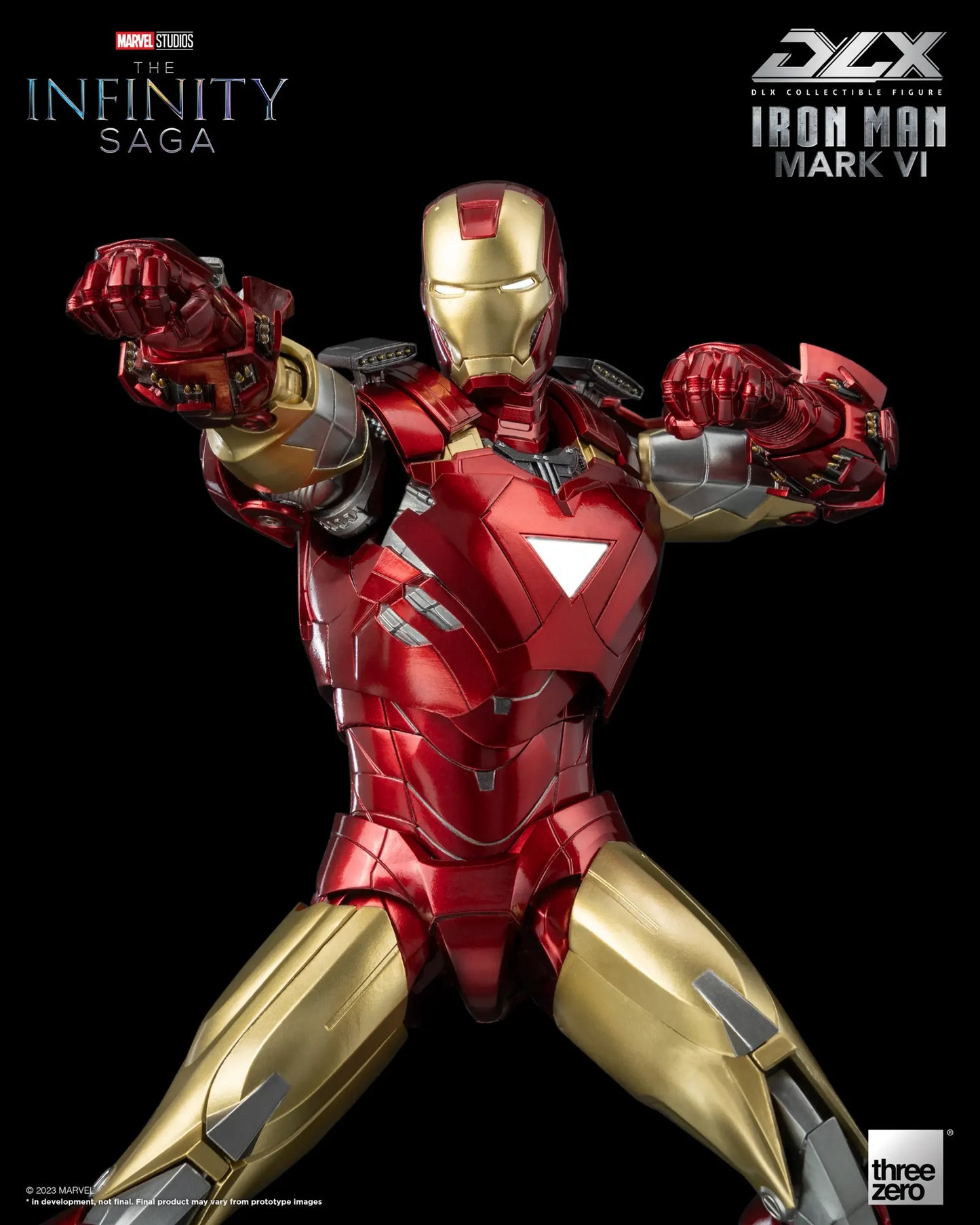 Preventa Figura DLX Iron Man Mark 6 - Marvel Studios: The Infinity Saga marca Threezero 3Z0500 escala pequeña 1/12