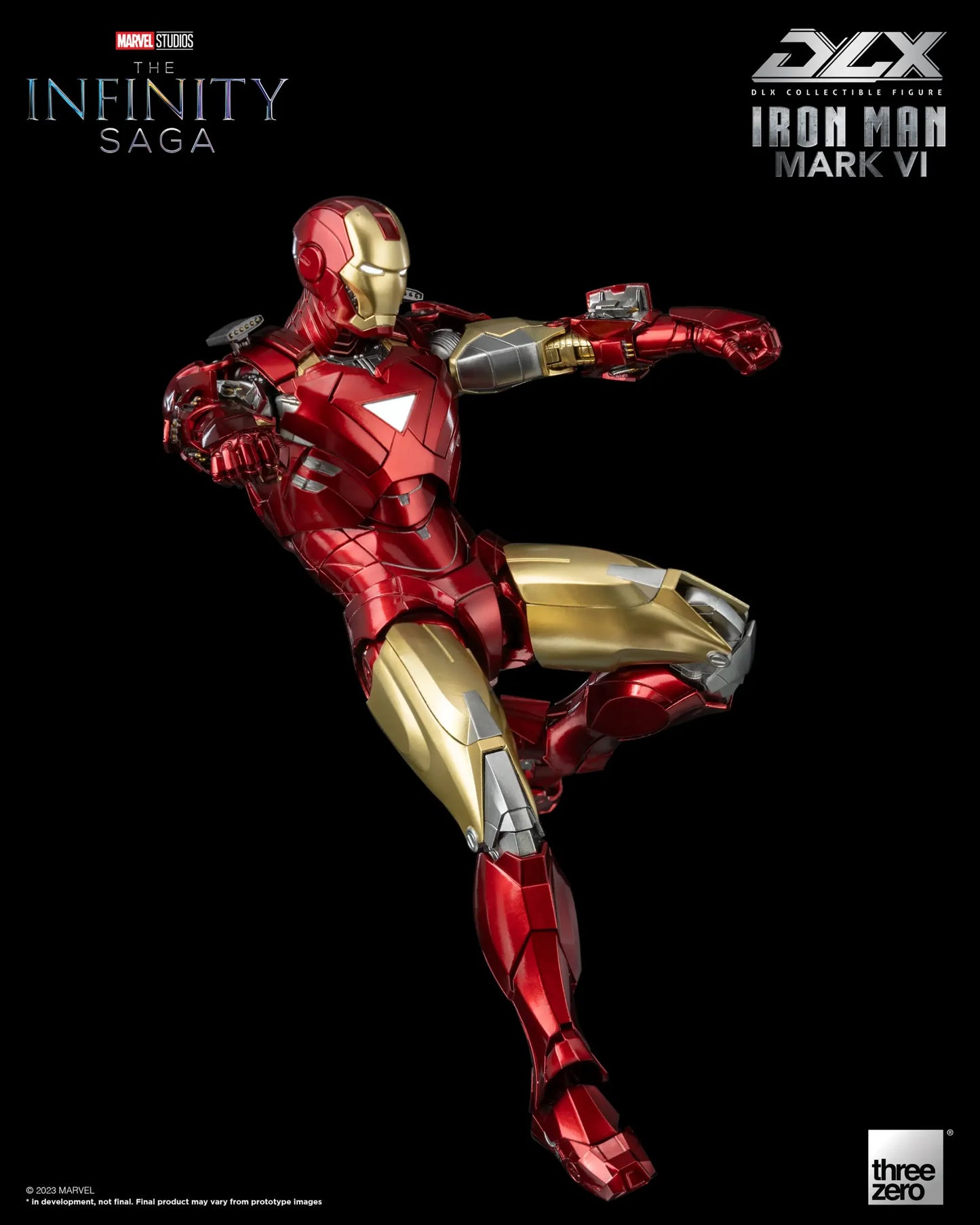 Preventa Figura DLX Iron Man Mark 6 - Marvel Studios: The Infinity Saga marca Threezero 3Z0500 escala pequeña 1/12