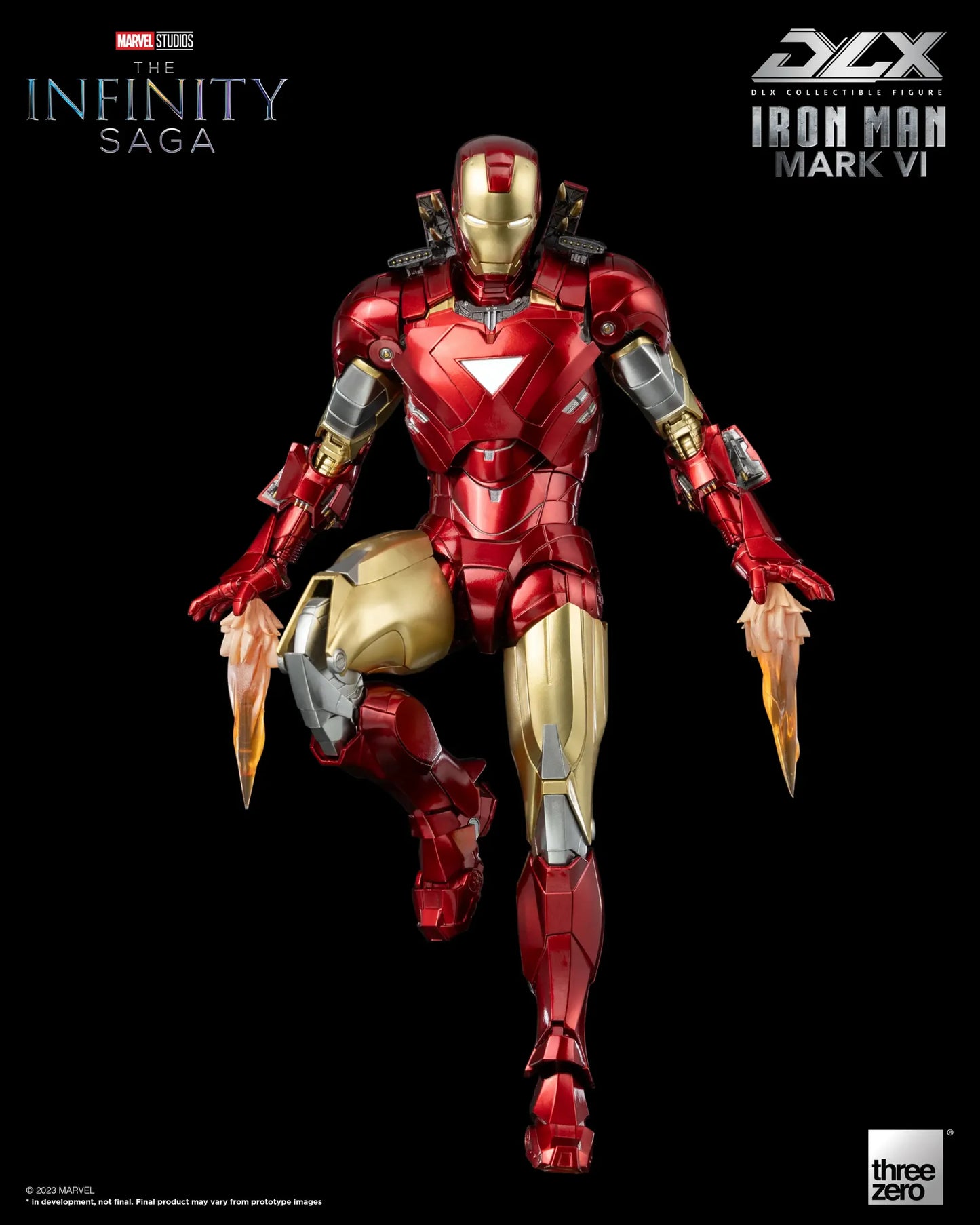 Preventa Figura DLX Iron Man Mark 6 - Marvel Studios: The Infinity Saga marca Threezero 3Z0500 escala pequeña 1/12