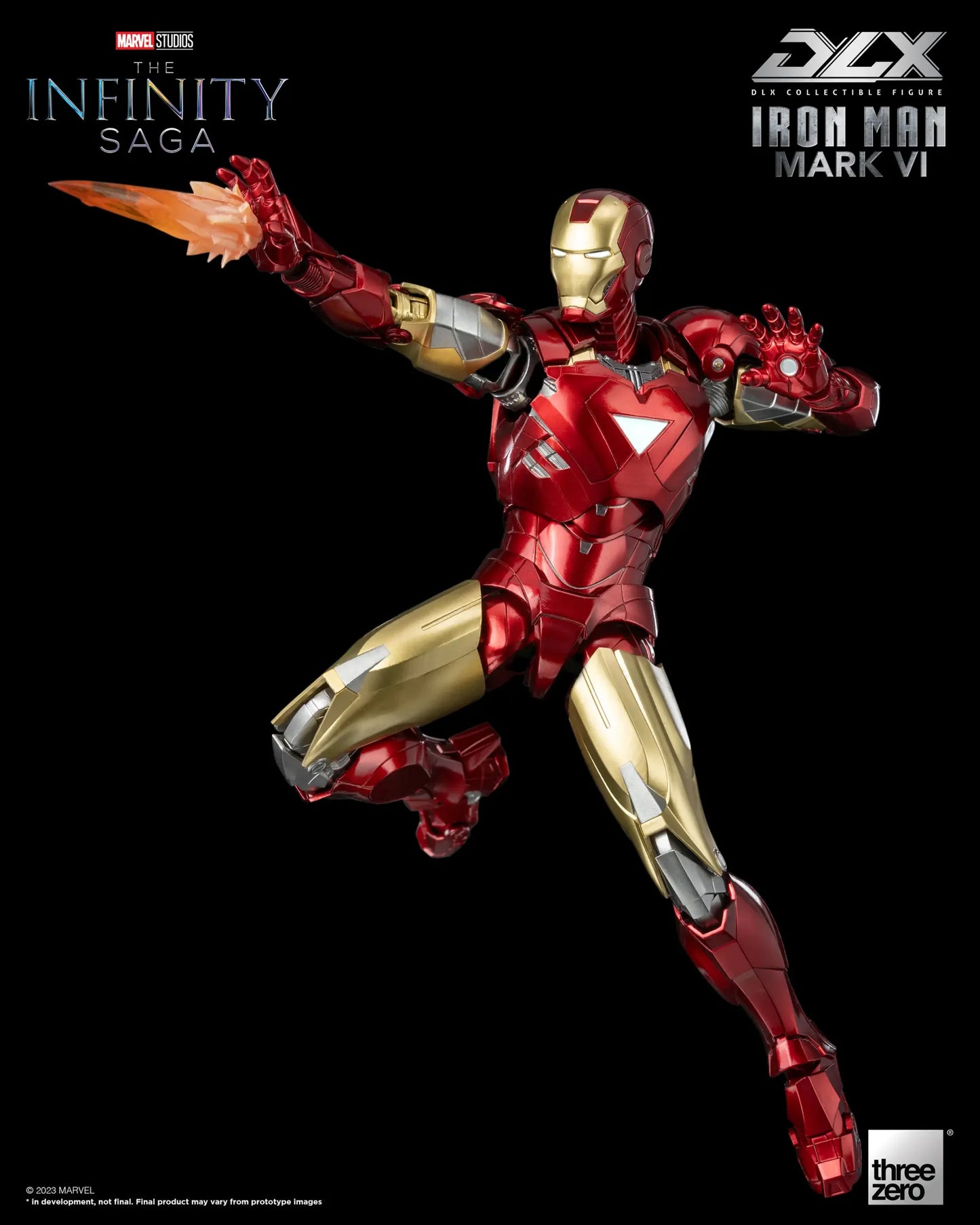 Preventa Figura DLX Iron Man Mark 6 - Marvel Studios: The Infinity Saga marca Threezero 3Z0500 escala pequeña 1/12