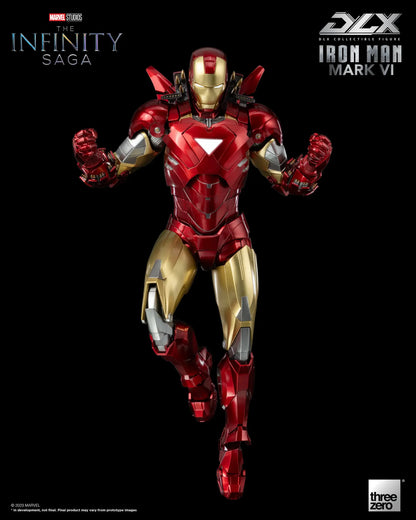 Preventa Figura DLX Iron Man Mark 6 - Marvel Studios: The Infinity Saga marca Threezero 3Z0500 escala pequeña 1/12