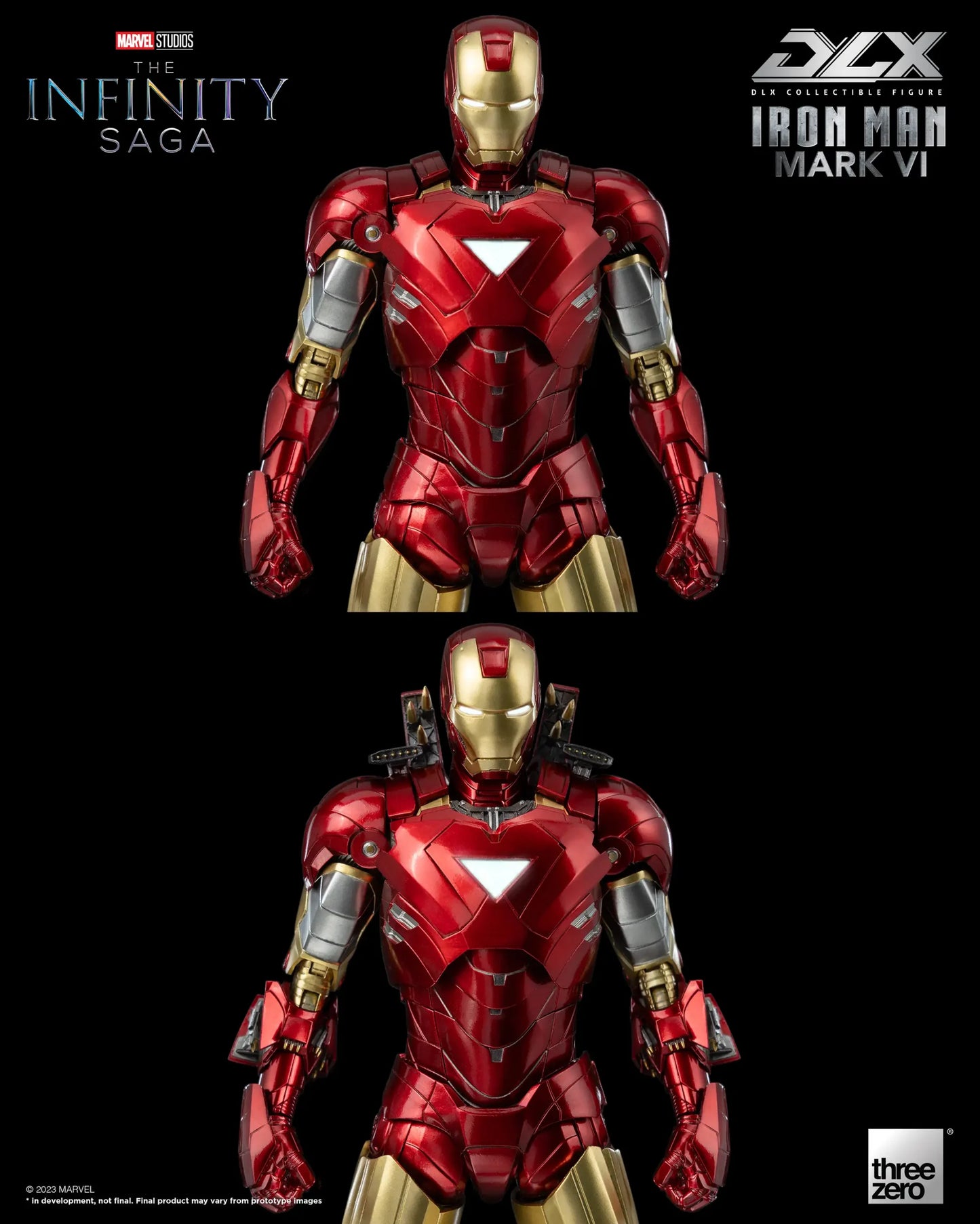 Preventa Figura DLX Iron Man Mark 6 - Marvel Studios: The Infinity Saga marca Threezero 3Z0500 escala pequeña 1/12