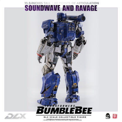 Preventa Figura DLX Soundwave y Ravage - Transformers: Bumblebee Movie marca Threezero 3Z0160 (28.5 cm) (relanzamiento)