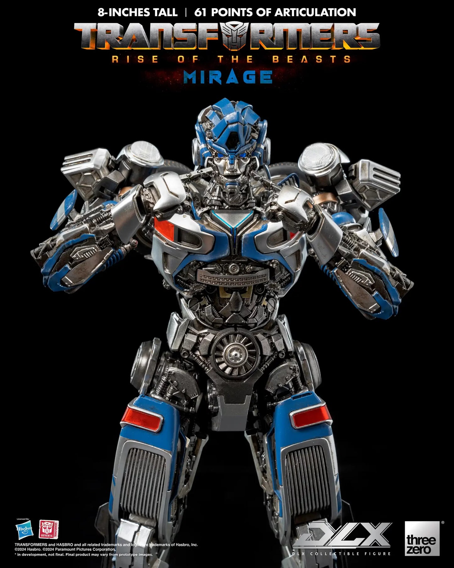 Preventa Figura DLX Mirage - Transformers: Rise of the Beasts marca Threezero 3Z0564 (20.32 cm)