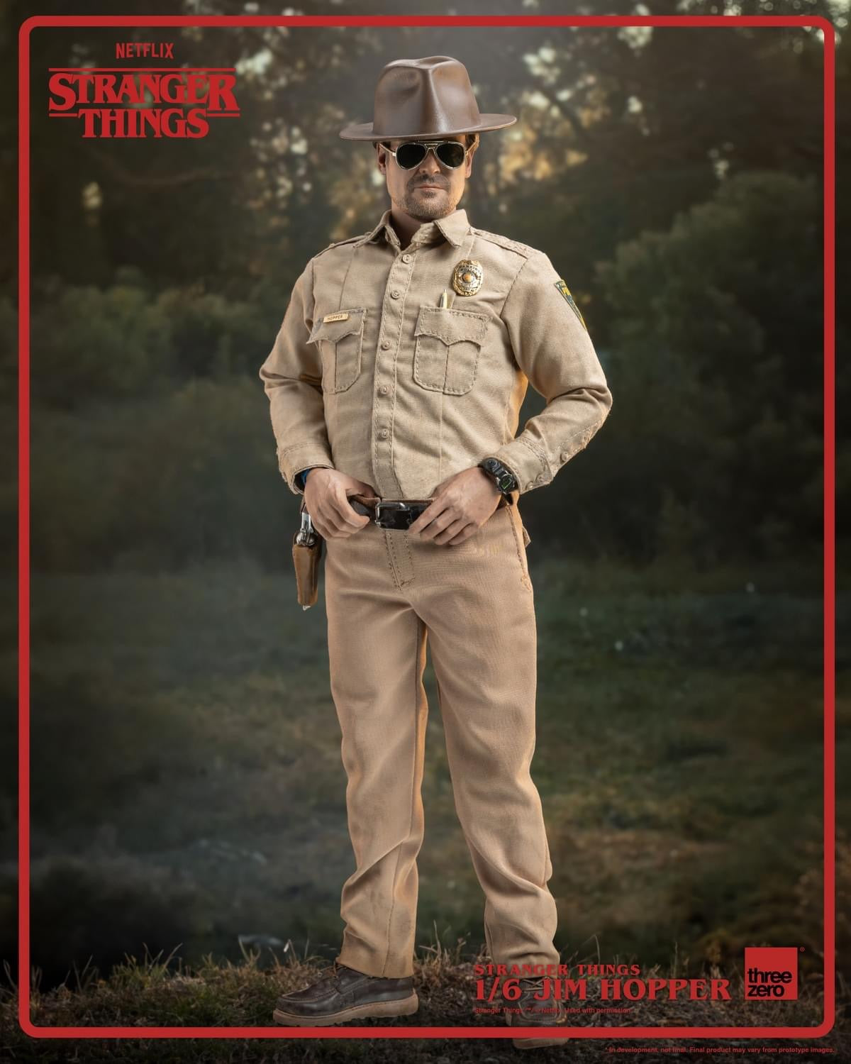 Preventa Figura Jim Hopper - Stranger Things marca Threezero 3Z0515 escala 1/6