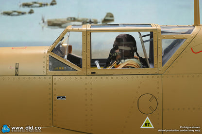 Preventa Base Diorama Cockpit/Cabina BF-109 (Sand) marca DID E60065Y escala 1/6