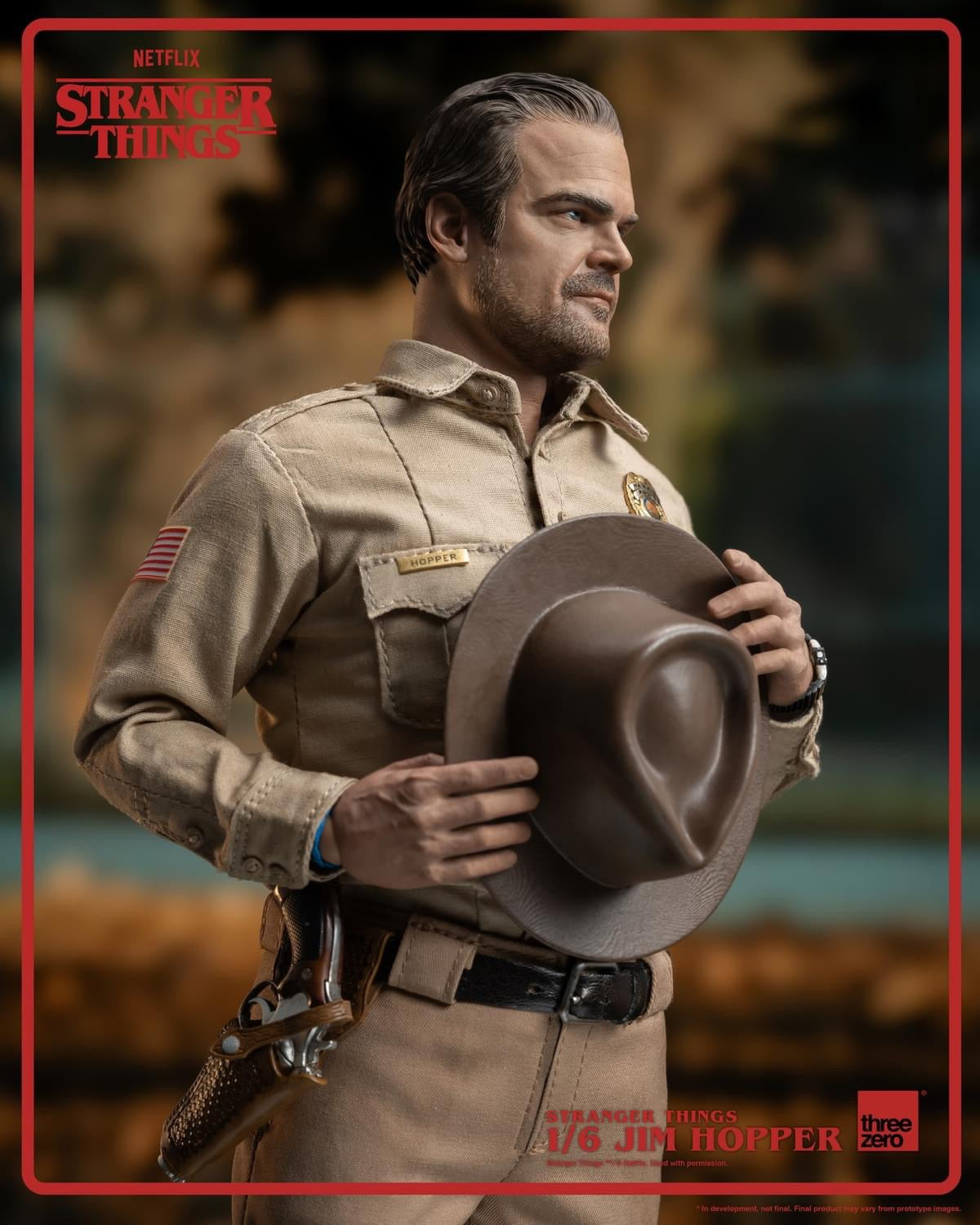 Preventa Figura Jim Hopper - Stranger Things marca Threezero 3Z0515 escala 1/6