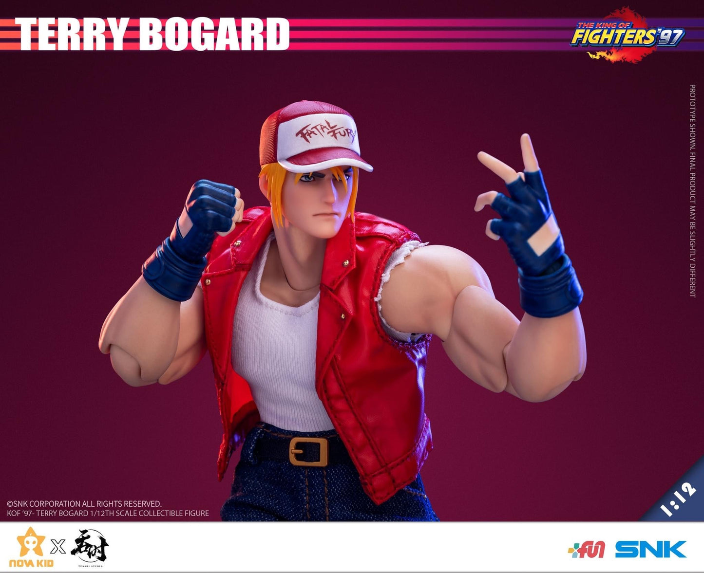 Preventa Figura Terry Bogard - The King of Fighters '97 marca Tunshi Studio SNK TS-XZZ-005 escala pequeña 1/12