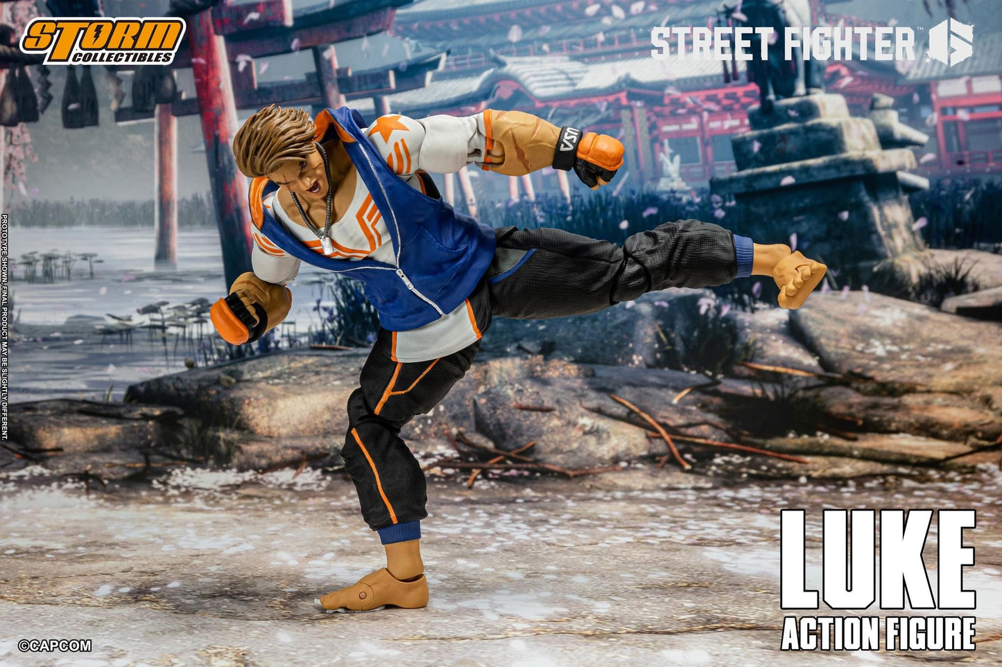 Preventa Figura Luke - Street Fighter 6 marca Storm Collectibles escala pequeña 1/12