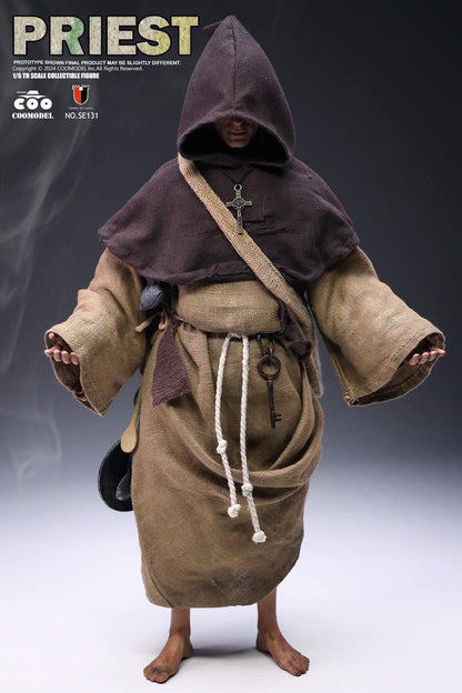 Preventa Figura Medieval Priest / Sacerdote Medieval - Series of Empires marca Coomodel SE131 escala 1/6