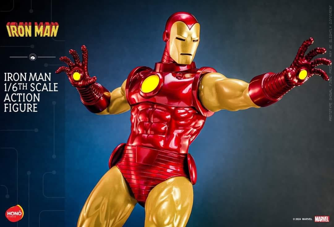 Preventa Figura Iron Man marca Hot Toys x Hono Studio HS05 escala 1/6