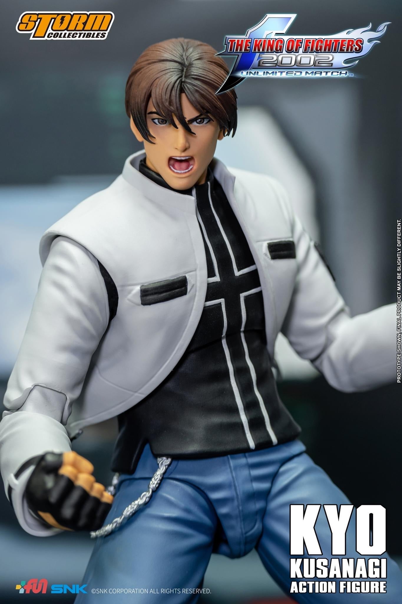 Pedido Figura Kyo Kusanagi - The King of Fighters 2002 Unlimited Match marca Storm Collectibles SKKF08 escala pequeña 1/12