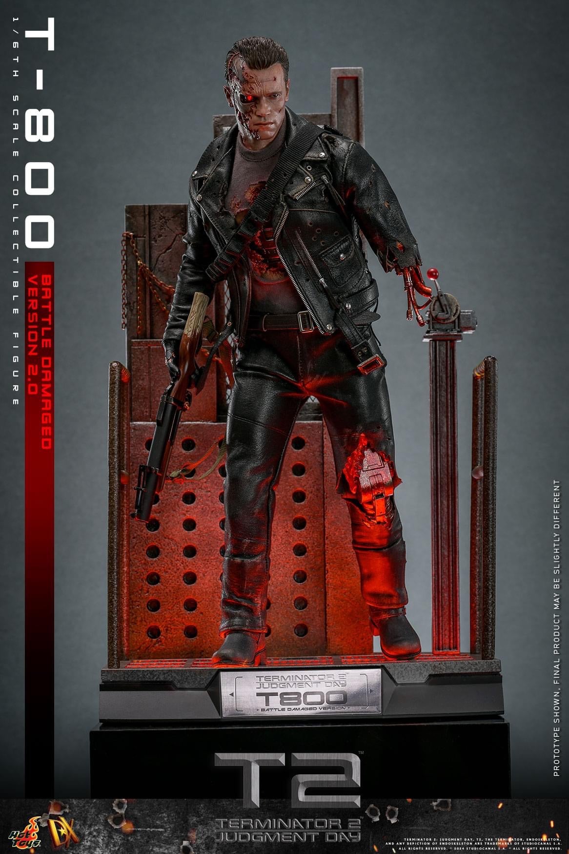 Preventa Figura T-800 (Battle Damaged Version 2.0) - Terminator 2: Judgment Day marca Hot Toys DX46 escala 1/6