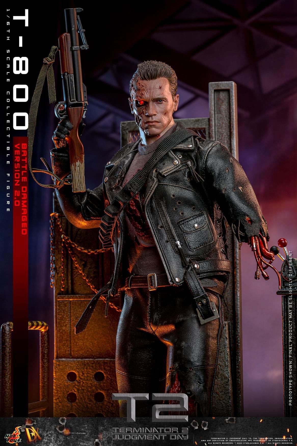 Preventa Figura T-800 (Battle Damaged Version 2.0) - Terminator 2: Judgment Day marca Hot Toys DX46 escala 1/6