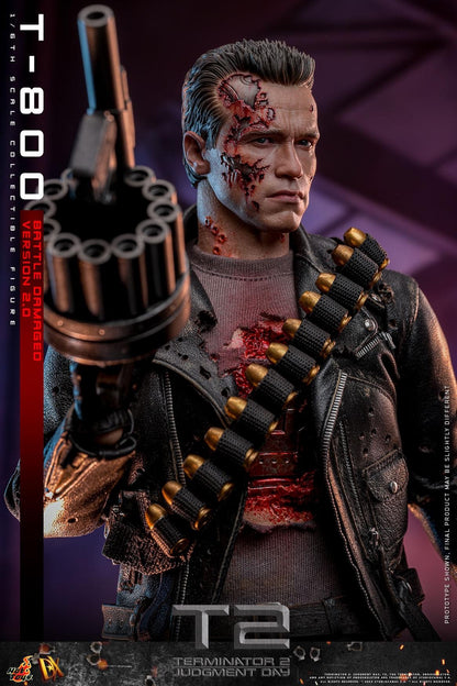 Preventa Figura T-800 (Battle Damaged Version 2.0) - Terminator 2: Judgment Day marca Hot Toys DX46 escala 1/6