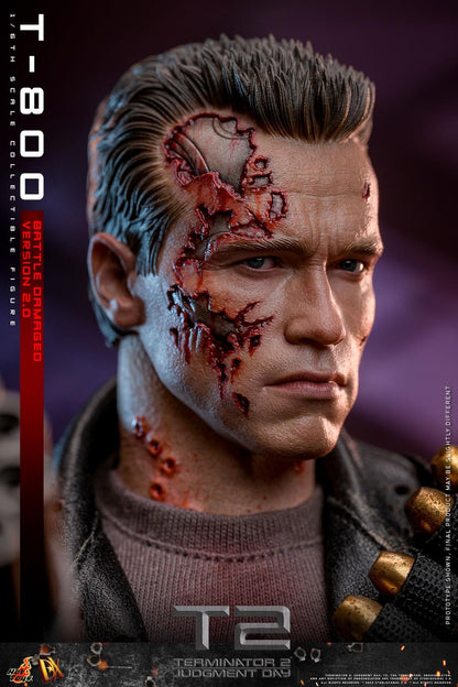 Preventa Figura T-800 (Battle Damaged Version 2.0) - Terminator 2: Judgment Day marca Hot Toys DX46 escala 1/6