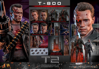 Preventa Figura T-800 (Battle Damaged Version 2.0) - Terminator 2: Judgment Day marca Hot Toys DX46 escala 1/6