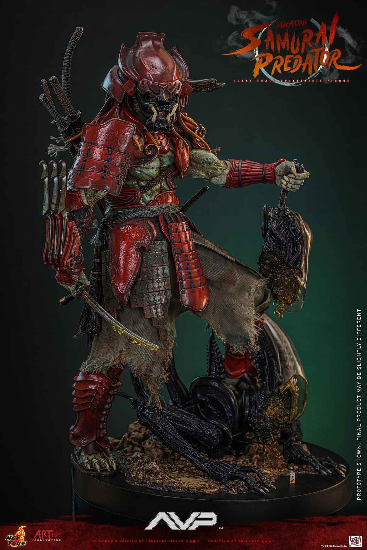 Preventa Figura Akaoni Samurai Predator - Alien vs. Predator marca Hot Toys AC06 escala 1/6