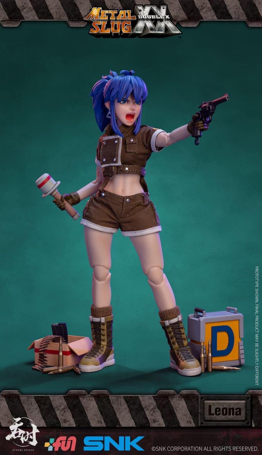 Preventa Figura Leona Heidern - Metal Slug XX marca Tunshi Studio SNK TS-012 escala pequeña 1/12