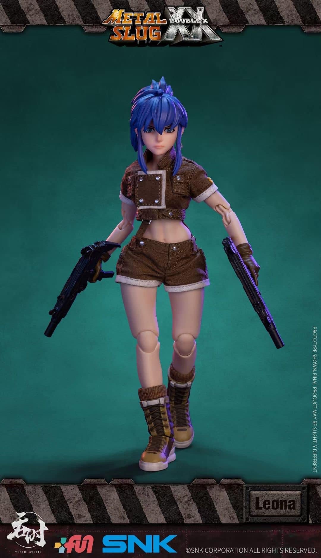 Preventa Figura Leona Heidern - Metal Slug XX marca Tunshi Studio SNK TS-012 escala pequeña 1/12