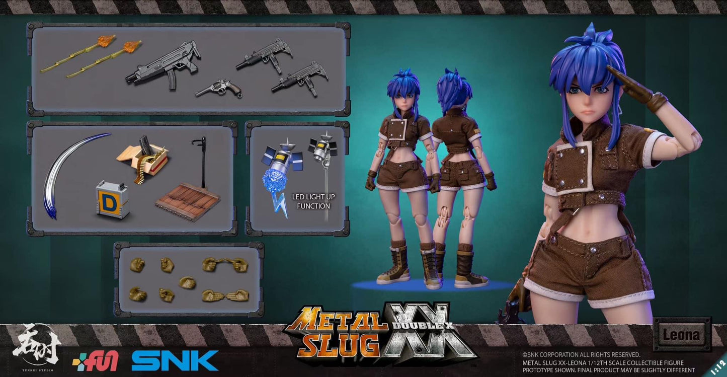 Preventa Figura Leona Heidern - Metal Slug XX marca Tunshi Studio SNK TS-012 escala pequeña 1/12