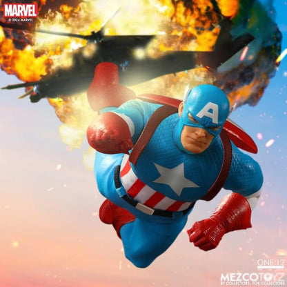 Preventa Figura Captain America (Silver Age) - Marvel Comics One:12 Collective marca Mezco Toyz 76254 escala pequeña 1/12