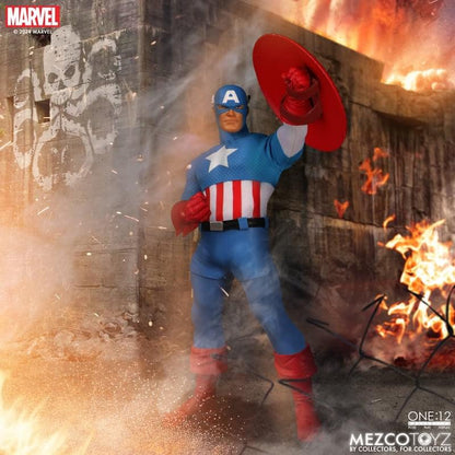 Preventa Figura Captain America (Silver Age) - Marvel Comics One:12 Collective marca Mezco Toyz 76254 escala pequeña 1/12