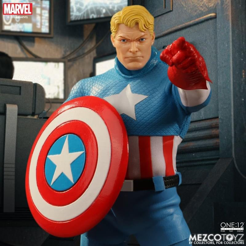 Preventa Figura Captain America (Silver Age) - Marvel Comics One:12 Collective marca Mezco Toyz 76254 escala pequeña 1/12