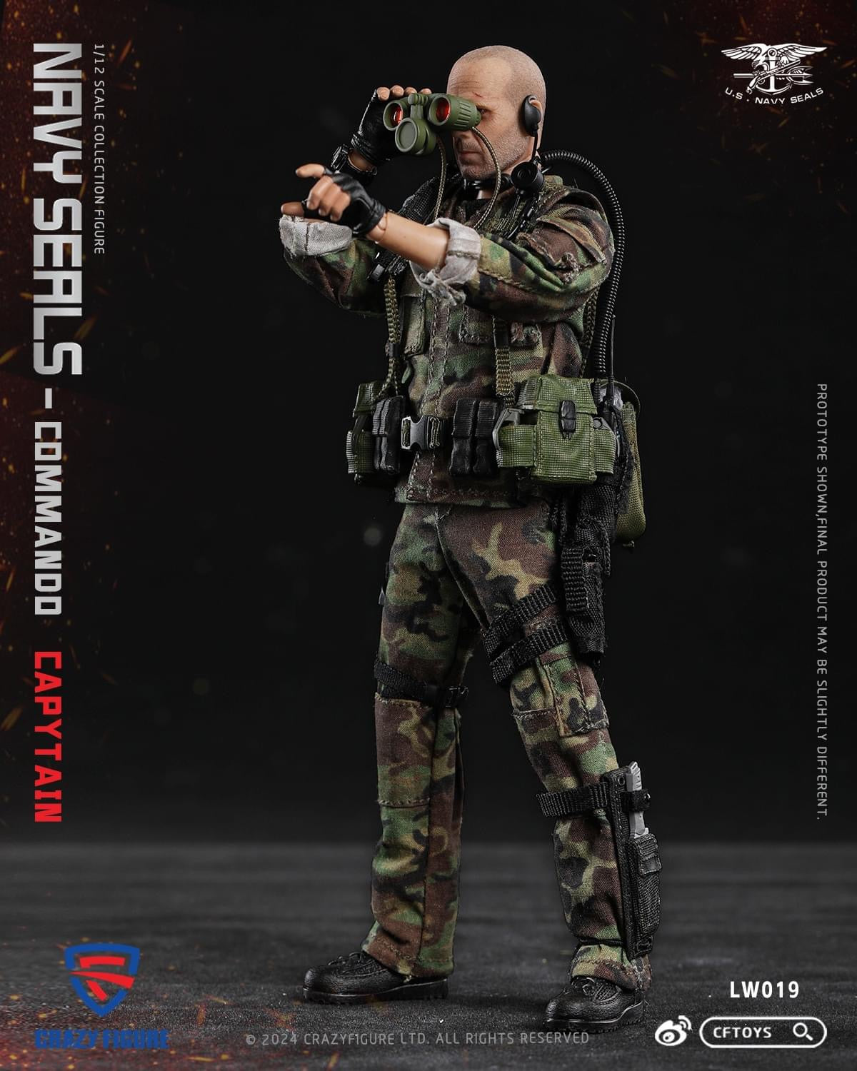 Preventa Figura Navy Seal Special Assault Team Captain marca CFToys LW019 escala pequeña 1/12