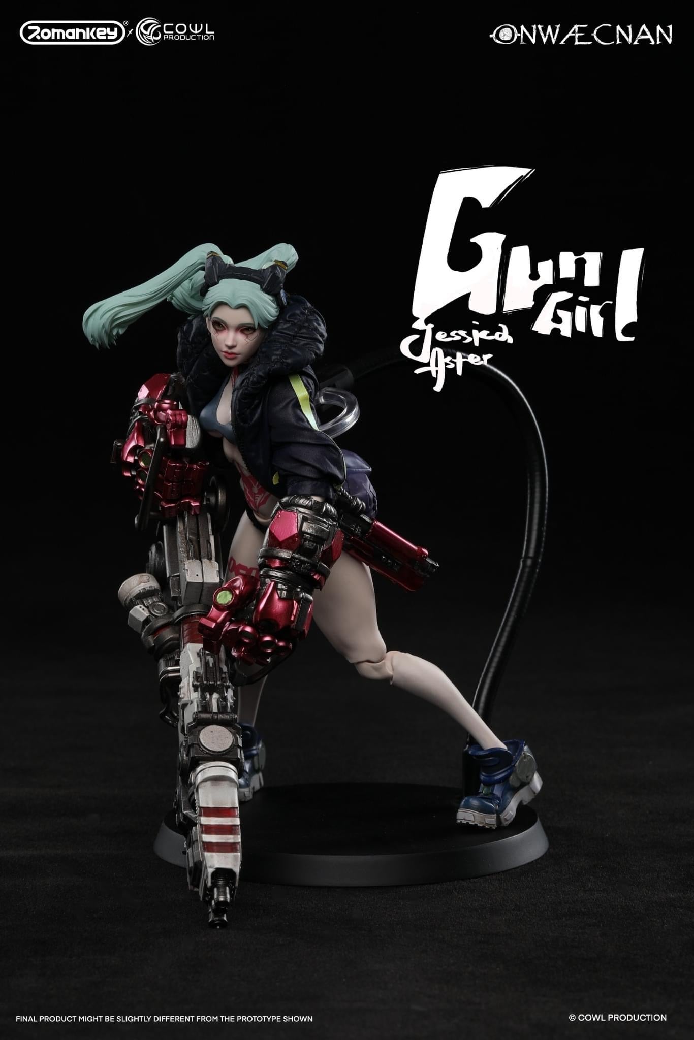 Preventa Figura GUN GIRL (2 versiones) marca Romankey x COWL escala pequeña 1/12