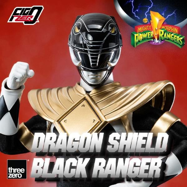 Pedido Figura Dragon Shield Black Ranger - Mighty Morphin Power Rangers - FigZero marca Threezero 3Z0591 escala 1/6