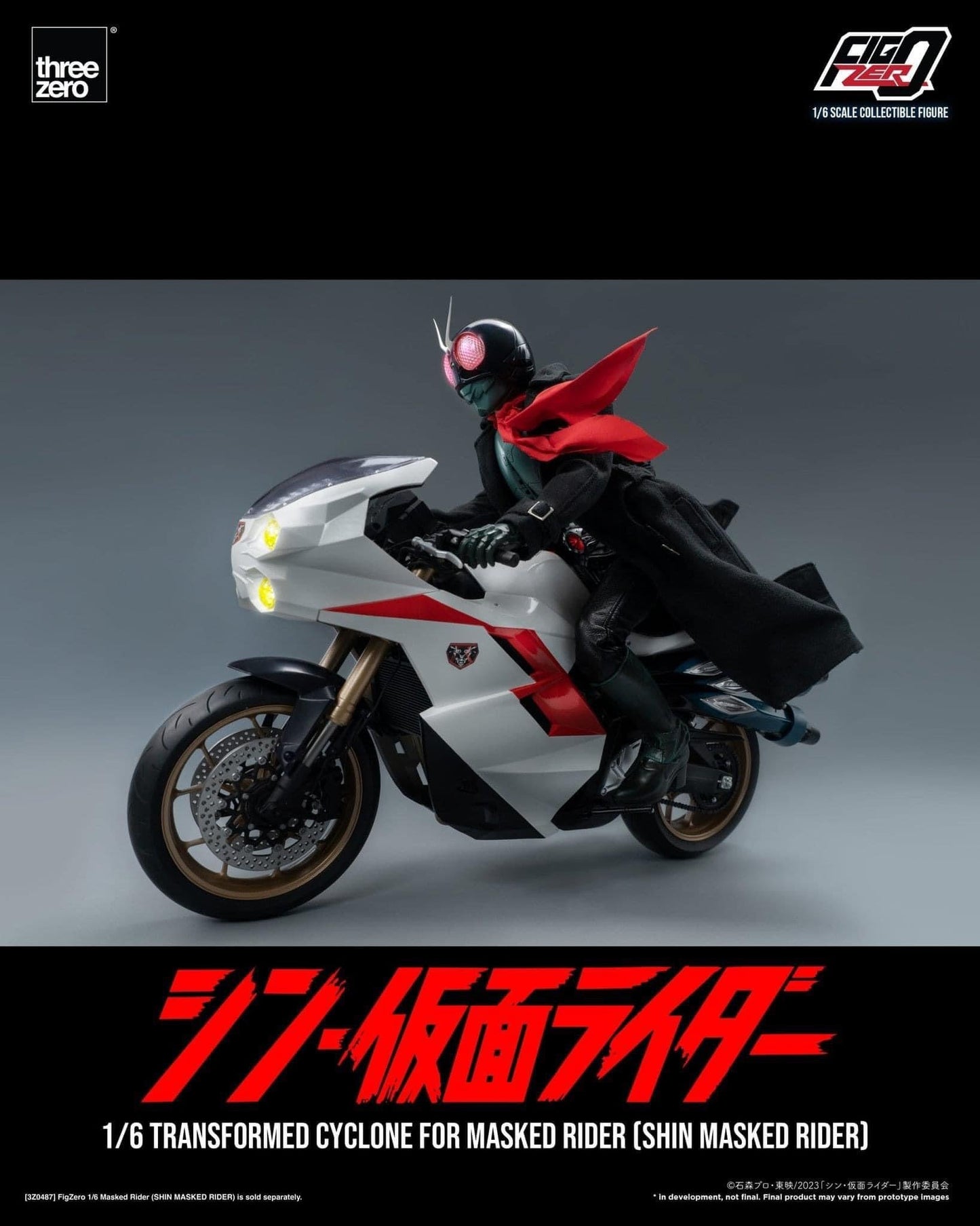 Pedido Vehículo Motocicleta / Transformed Cyclone para Shin Masked Rider - FigZero marca Threezero 3Z0490 escala 1/6