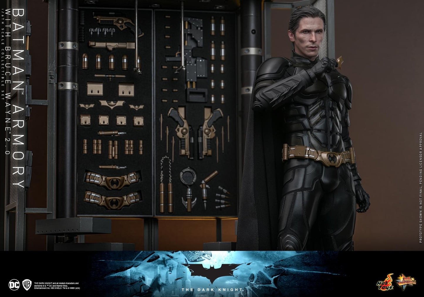 Preventa Figura Batman Armory con Bruce Wayne (2.0) - The Dark Knight marca Hot Toys MMS750 escala 1/6