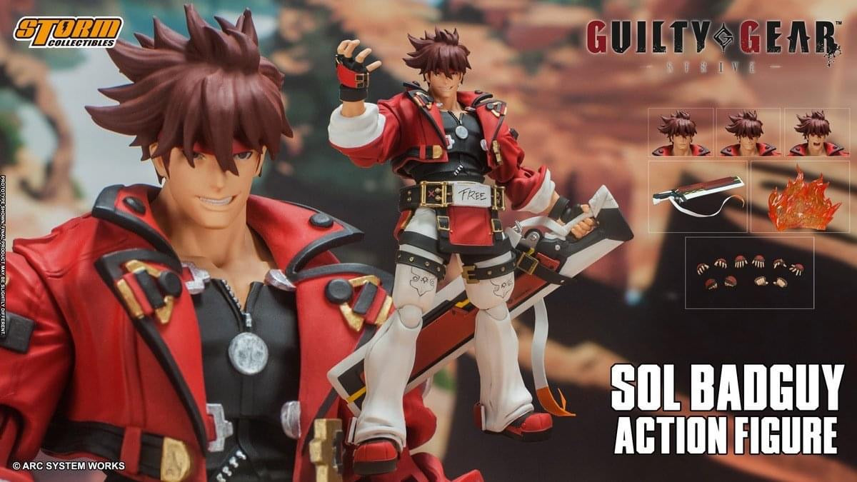 Pedido Figura Strive Sol Badguy - Guily Gear  marca Storm Collectibles ACSB01 escala pequeña 1/12