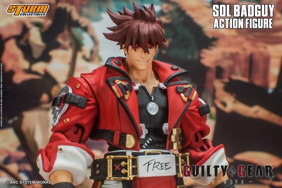 Pedido Figura Strive Sol Badguy - Guily Gear  marca Storm Collectibles ACSB01 escala pequeña 1/12