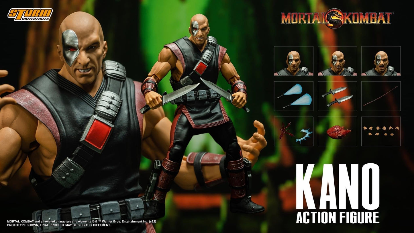 [EN STOCK] Figura Kano - Mortal Kombat marca Storm Collectibles escala 1/12