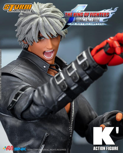 Preventa Figura K' - The King of Fighters 2002 Unlimited Match marca Storm Collectibles SKKF0 escala pequeña 1/12