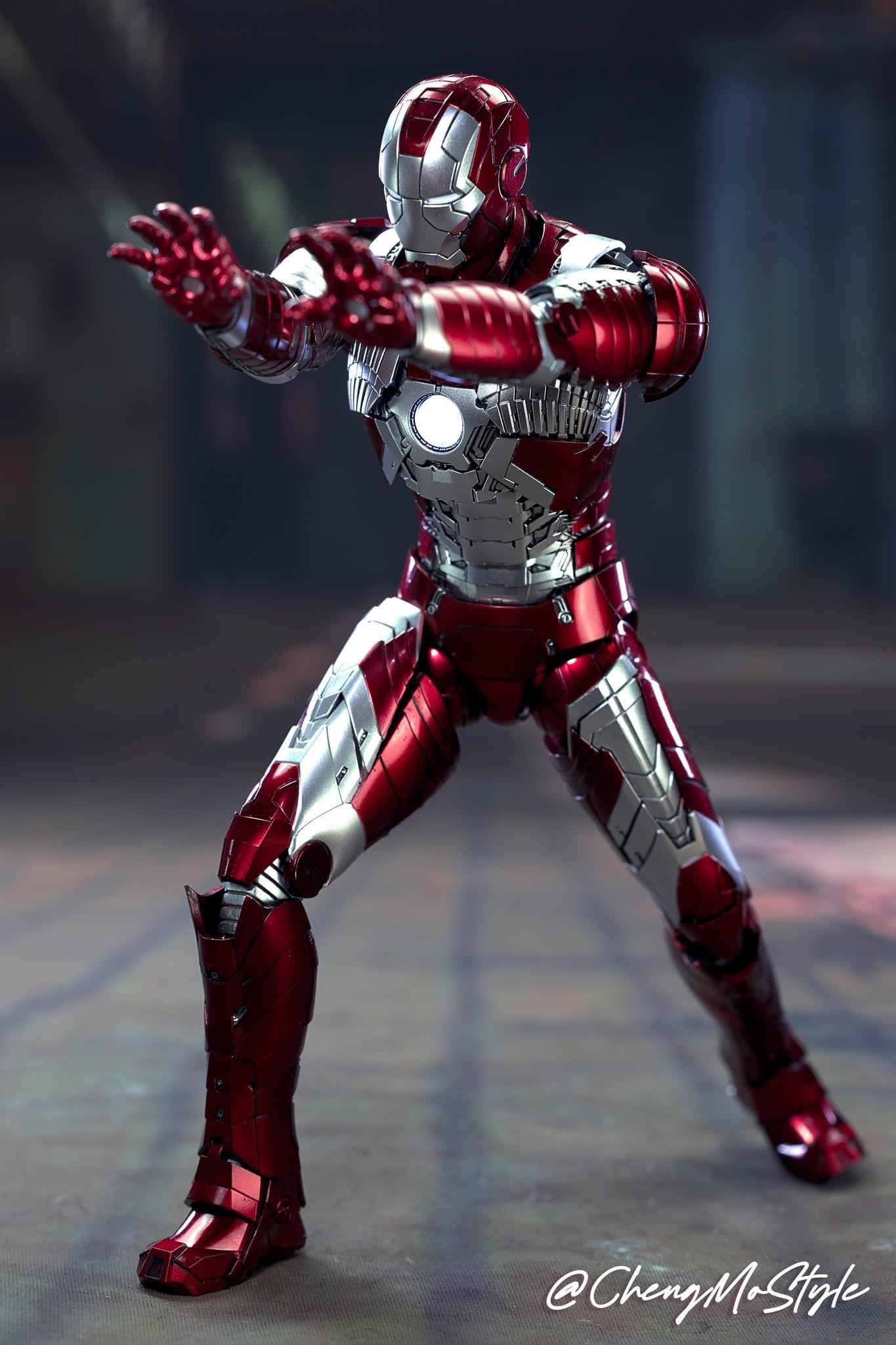 Pedido Figura DLX Iron Man Mark 5 - Avengers: The Infinity Saga marca Threezero 3Z0254 escala pequeña 1/12