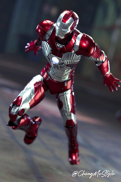 Pedido Figura DLX Iron Man Mark 5 - Avengers: The Infinity Saga marca Threezero 3Z0254 escala pequeña 1/12