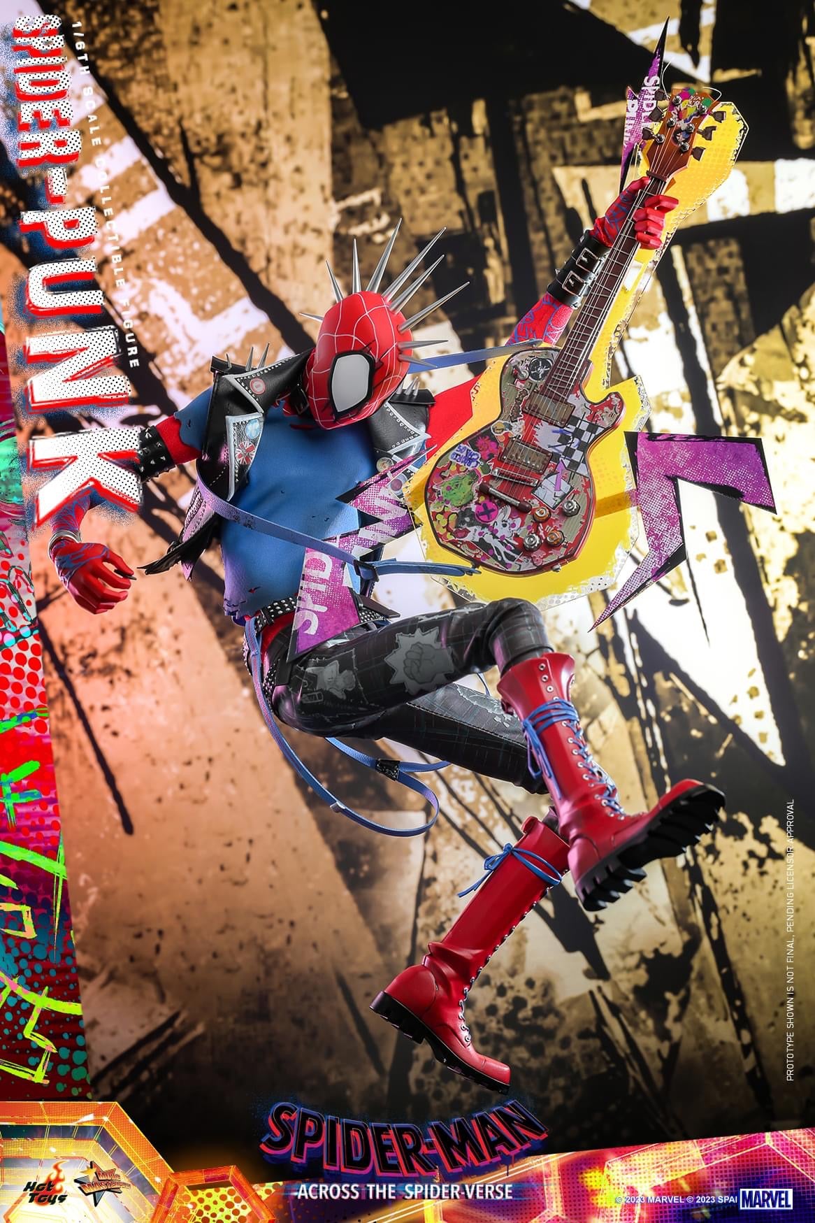 Preventa Figura SPIDER-PUNK - Spider-Man: Across the Spider-Verse marca Hot Toys MMS726 escala 1/6