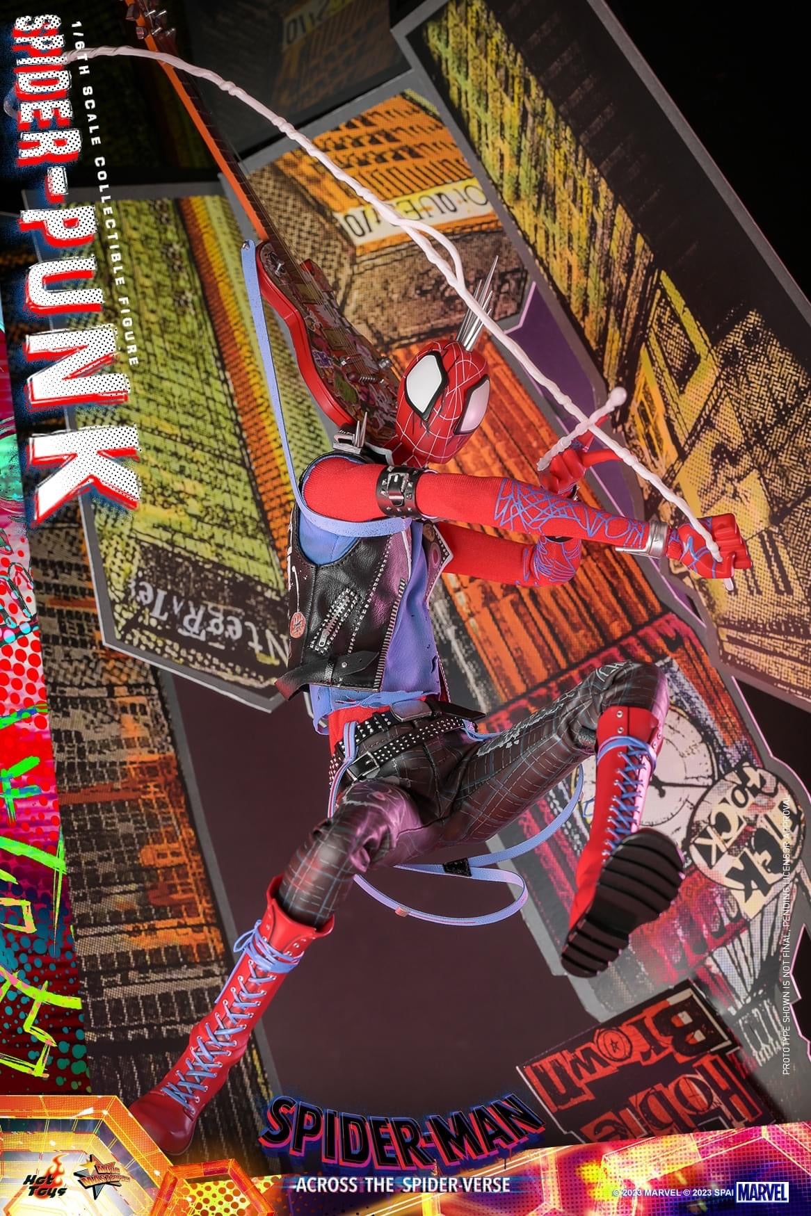 Preventa Figura SPIDER-PUNK - Spider-Man: Across the Spider-Verse marca Hot Toys MMS726 escala 1/6