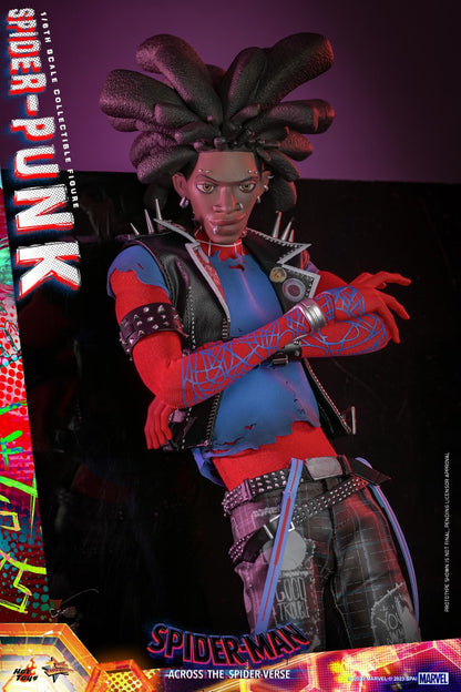 Preventa Figura SPIDER-PUNK - Spider-Man: Across the Spider-Verse marca Hot Toys MMS726 escala 1/6