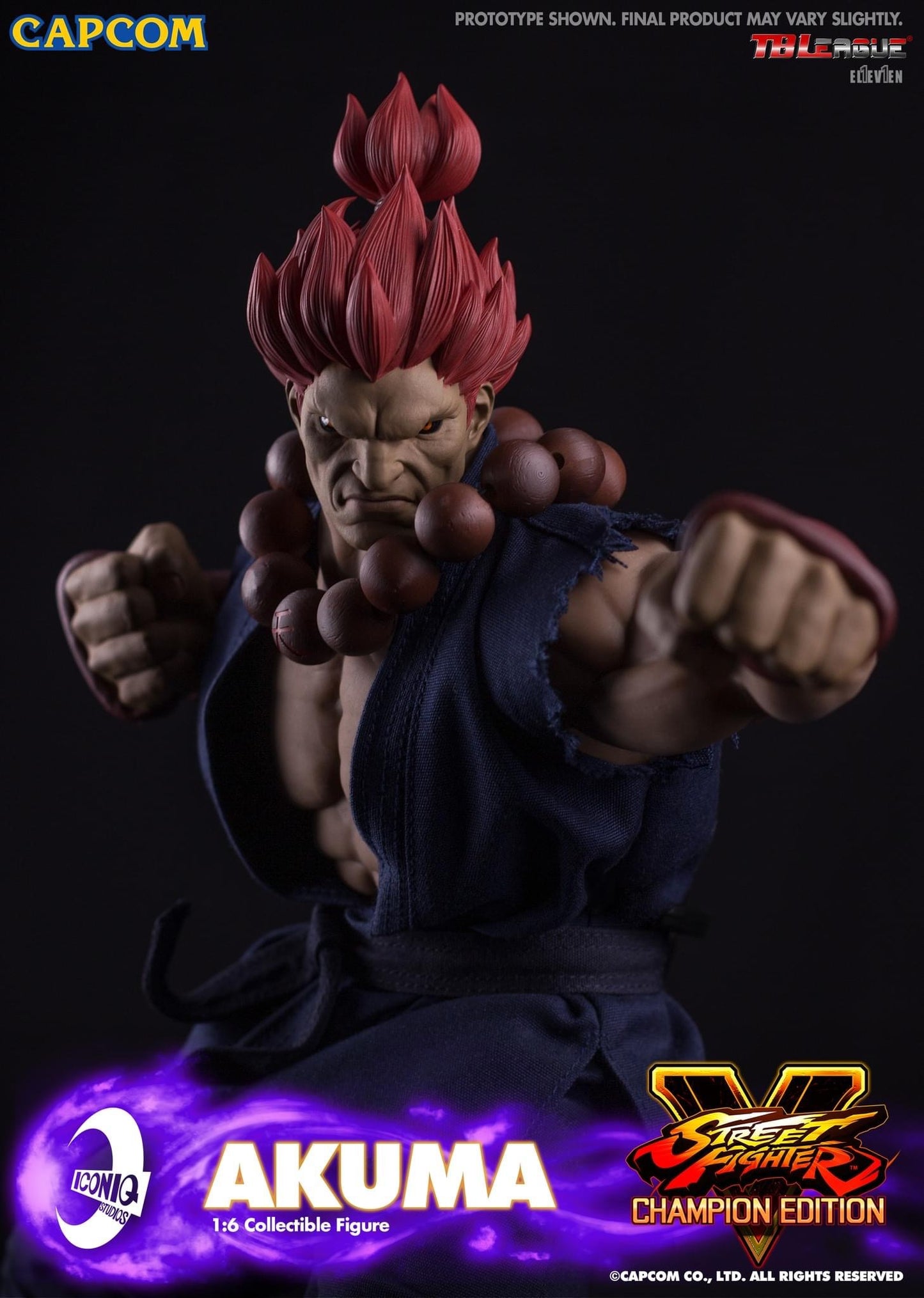 Preventa Figura AKUMA - Street Fighter V marca Iconiq Studios IQGS-05 escala 1/6