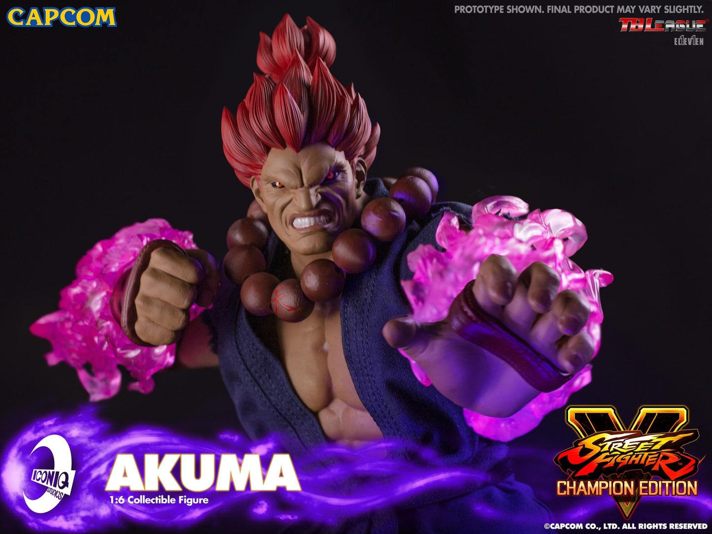 Preventa Figura AKUMA - Street Fighter V marca Iconiq Studios IQGS-05 escala 1/6