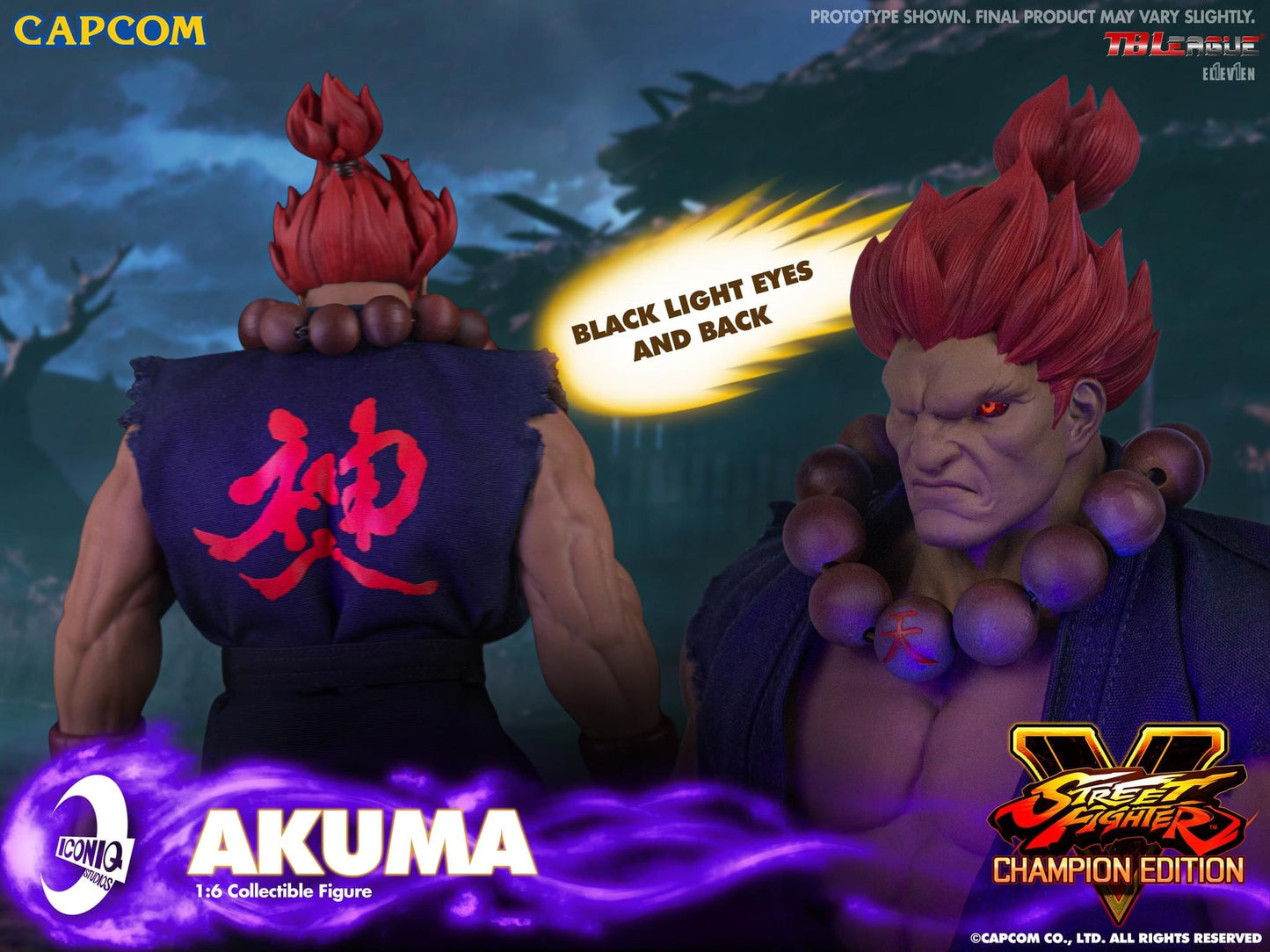 Preventa Figura AKUMA - Street Fighter V marca Iconiq Studios IQGS-05 escala 1/6